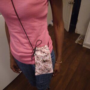 Home Sewn Crossbody Cellphone Carrier by Nicole